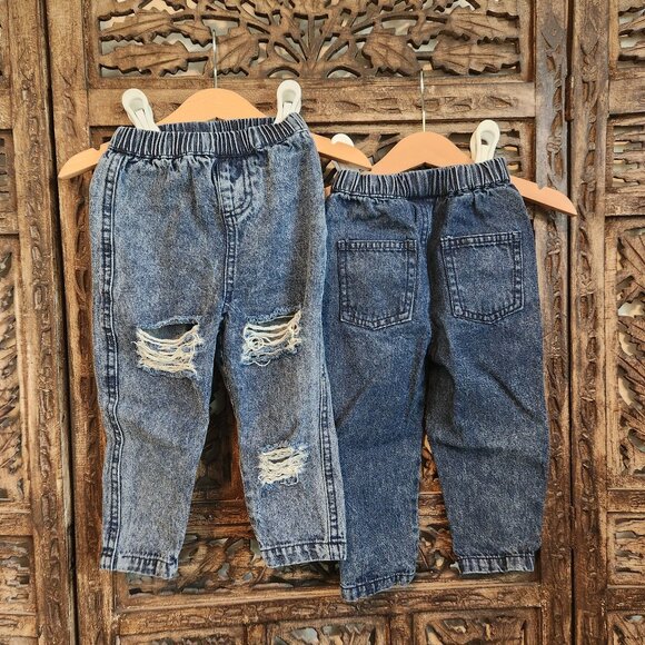Baileys Blossoms Other - Twin BUNDLE Pairs Distressed Denim Jeggings, 18-24m